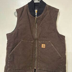 Carhartt Dark Brown Quilted Vest